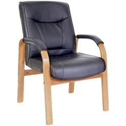 Kingston Leather Faced Visitor Chair