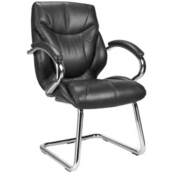 Geneva Leather Faced Visitor Chair