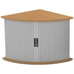 Alpha Plus Corner Tambour Storage Unit