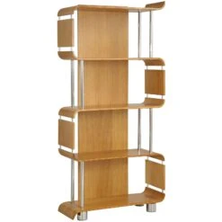 Spectrum Oak Real Wood Veneer Bookcase