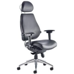 Vital 24Hr Ergonomic Plus Enviro Leather Chair With Headrest
