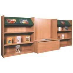 Nexus Library Bench Seat Combination Bookcases