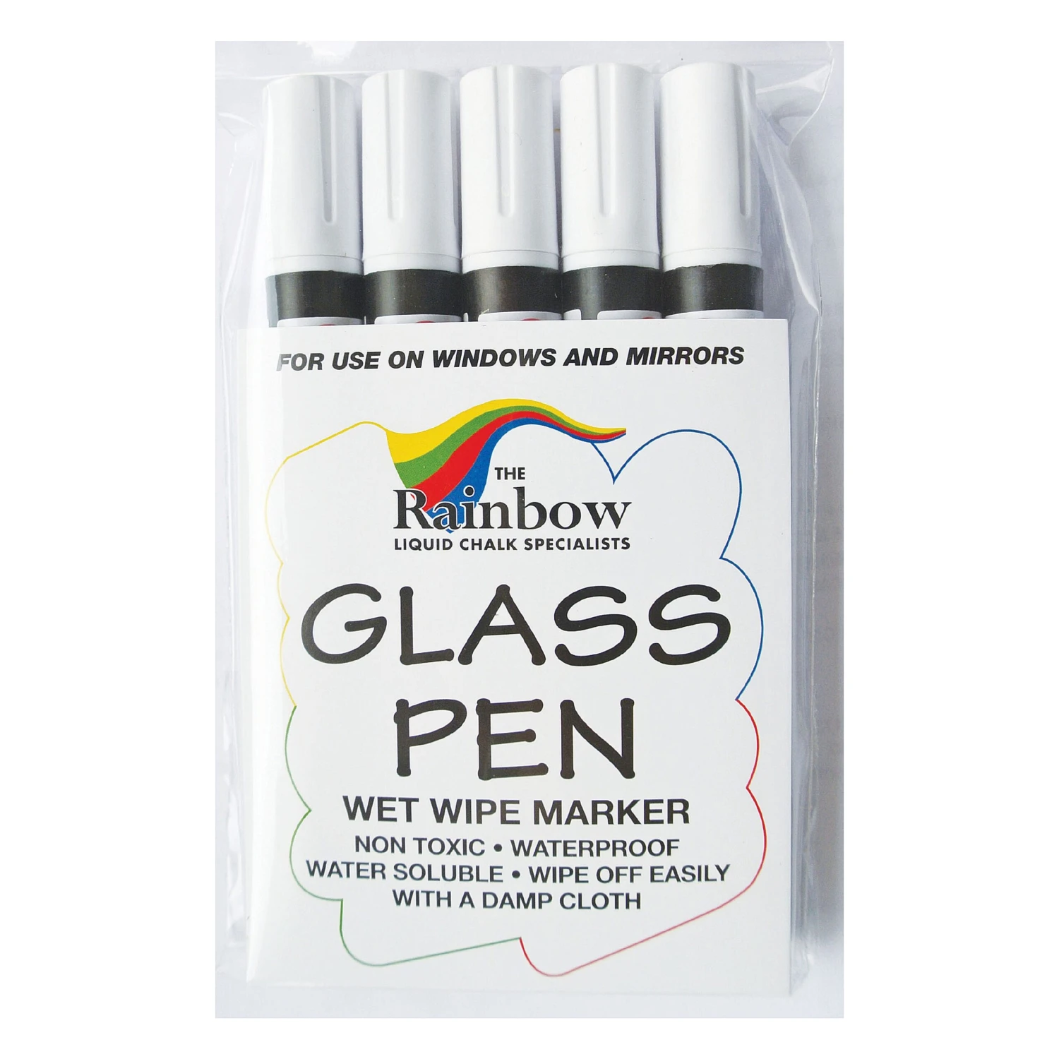 Glass And Blackboard Narrow Tip White Marker Pens