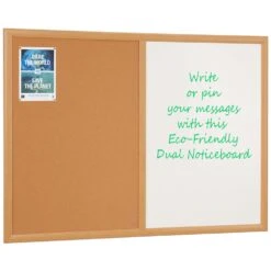 Eco-Friendly Cork Dual Noticeboards