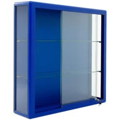 Wall Mounted Glass Display Cabinet With Sliding Door