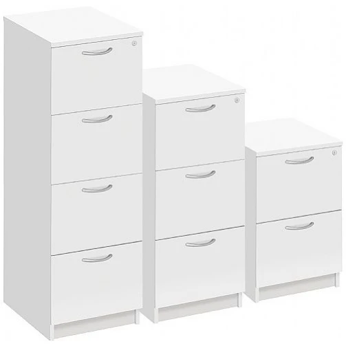 NEXT DAY Commerce II White Filing Cabinets