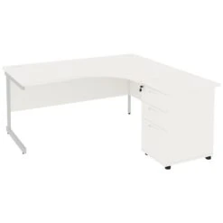 Special Offer - Next Day Vogue White Cantilever Combi Desks