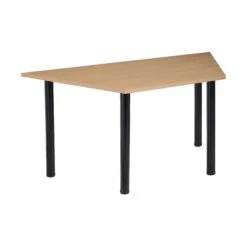 NEXT DAY Karbon Tubular Leg Trapezoidal Office Tables