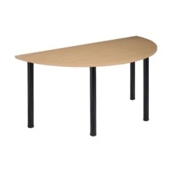 NEXT DAY Karbon Tubular Leg Semi Circular Office Tables