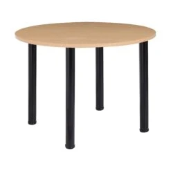 NEXT DAY Karbon Tubular Leg Circular Office Tables