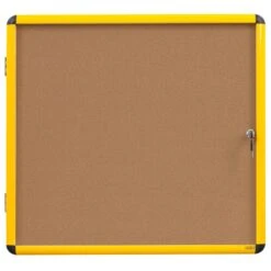 Bi-Office Industrial Ultrabrite Tamperproof Cork Noticeboard