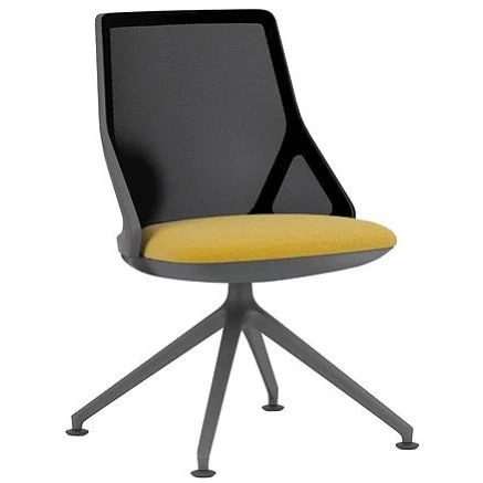 Pledge Cicero Medium Back Black Conference Chair