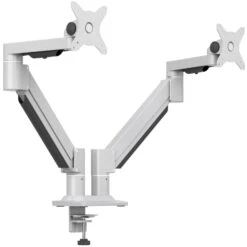 NEXT DAY Karbon D2+ Silver Dual Monitor Arm