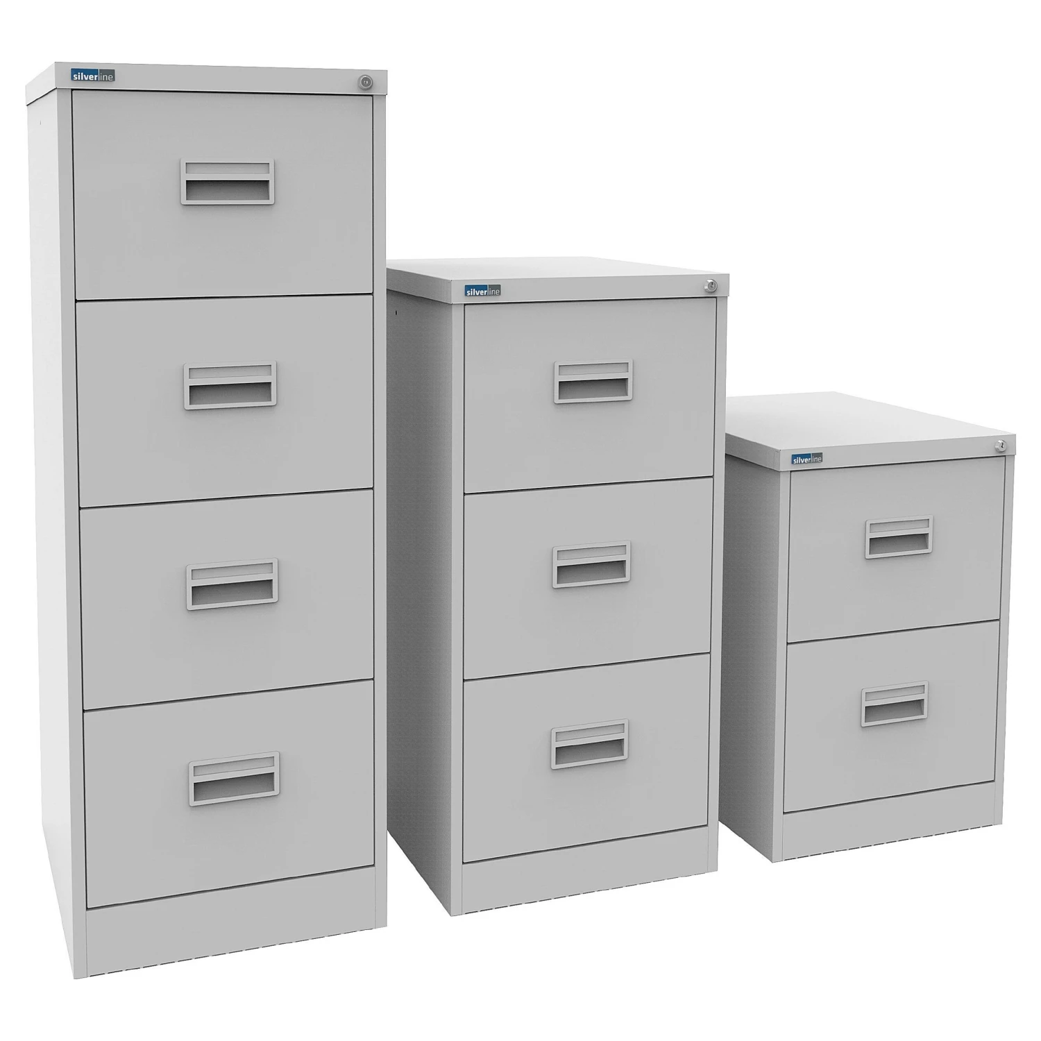Silverline Midi Filing Cabinets