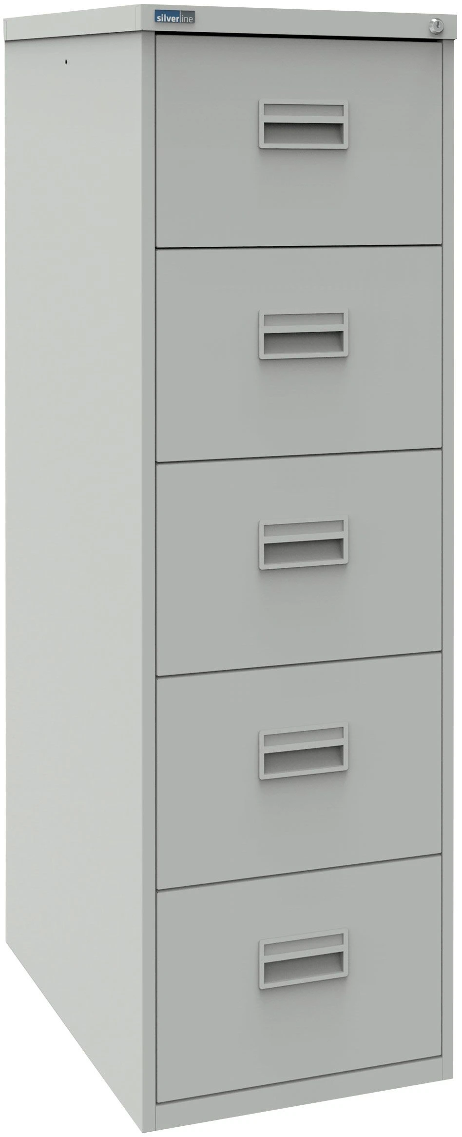 Silverline 5 Drawer Filing Cabinet