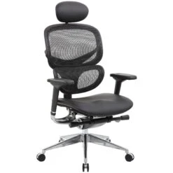 InSync 24 Hour Mesh Office Chair With Leather Seat & Headrest