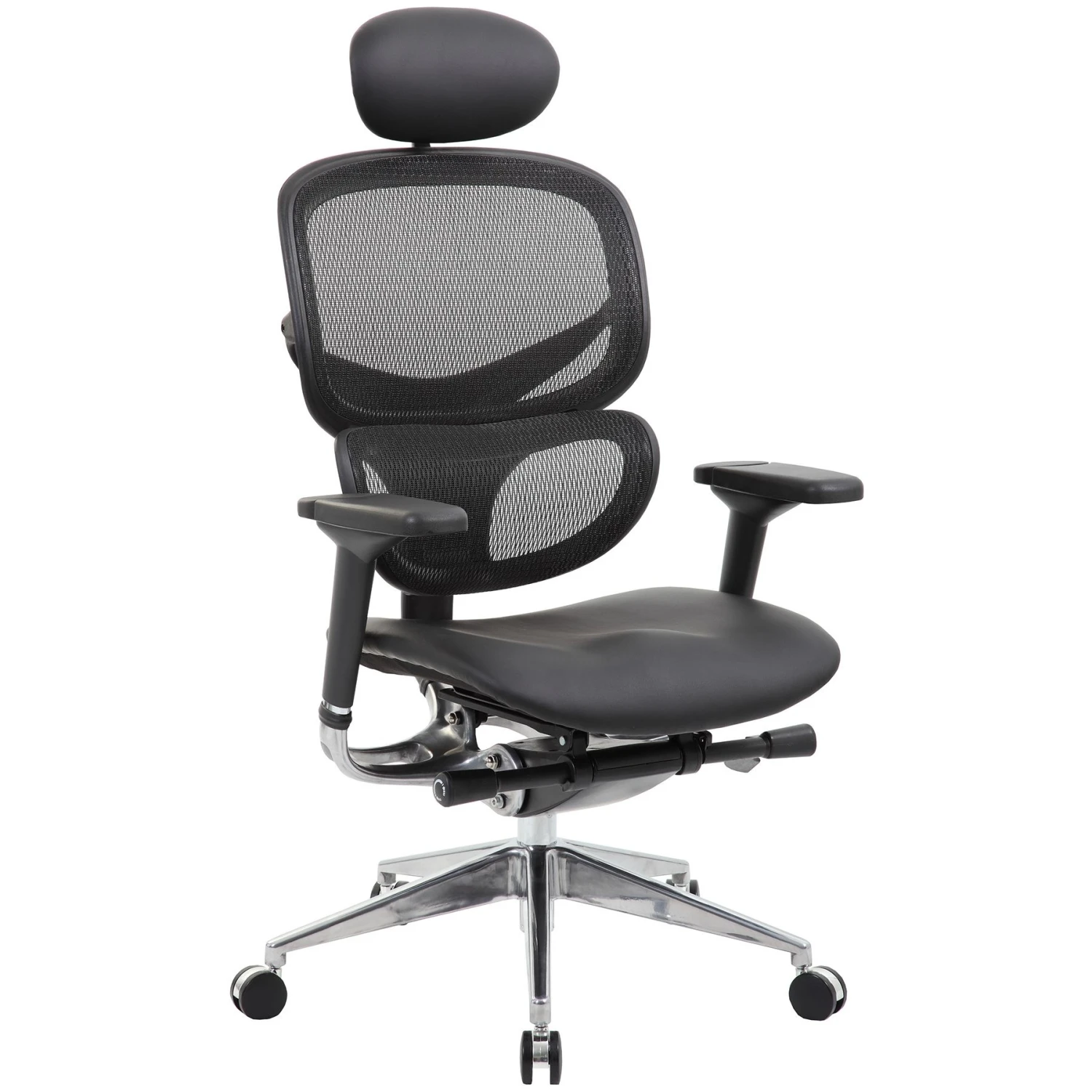 InSync 24 Hour Mesh Office Chair With Leather Seat & Headrest