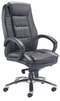 Pitch Leather Faced Manager Chair