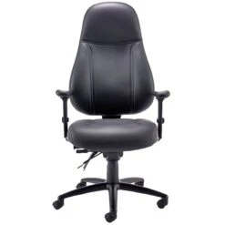 Cheetah II 24 Hour Leather Faced Operator Chair