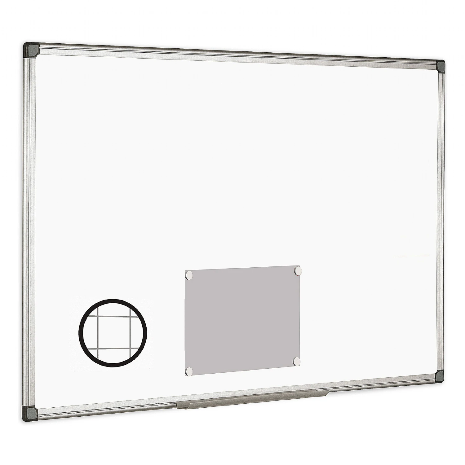Bi-Office Magnetic Gridded Whiteboard