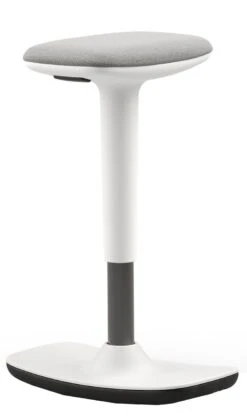 Perch White Sit-Stand Stool