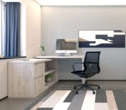 Mezcal Home Office Desk Set Grey Oak