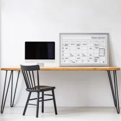 Bi-Office Dry Wipe Weekly Planning Board With Pen