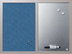 Bi-Office Blue Pearl Combination Board