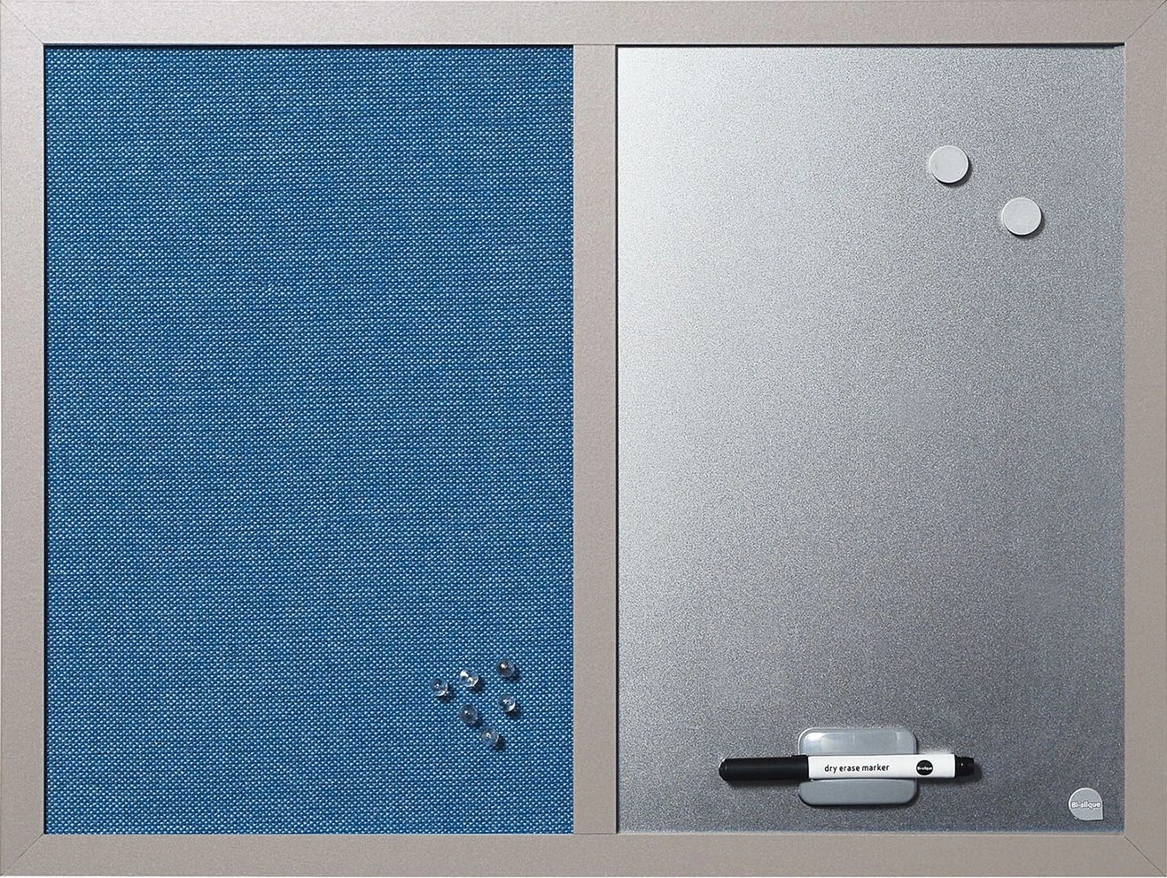 Bi-Office Blue Pearl Combination Board