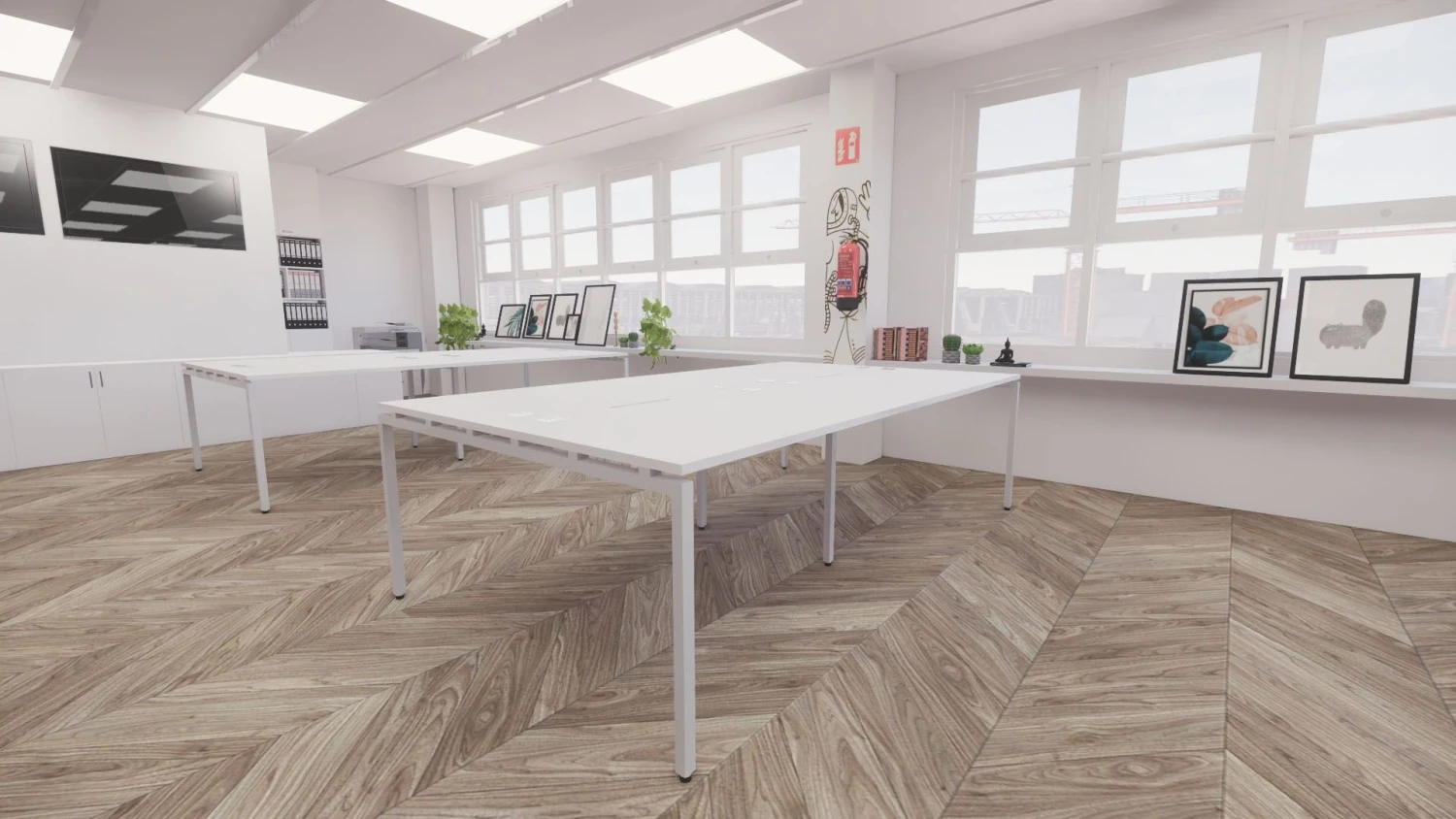 Karbon K4 Back To Back Modular Bench Desk